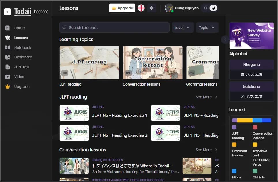 Todaii Japanese signin