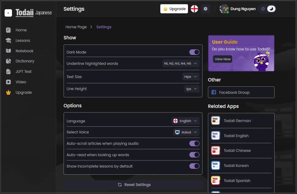 Todaii Japanese signin