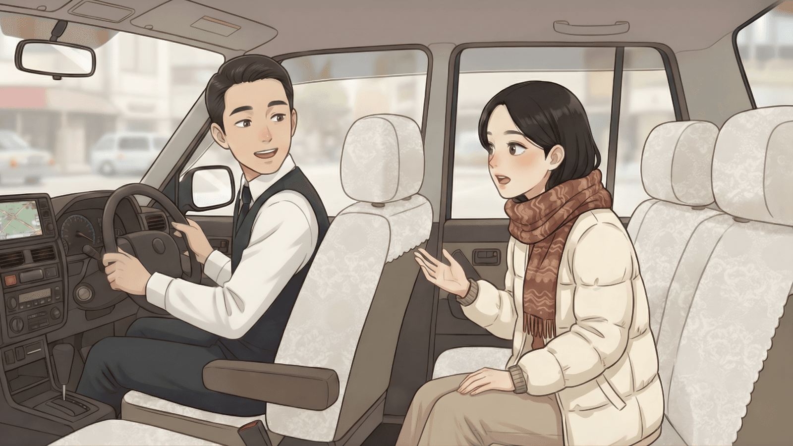 猿の温泉までお願いします To the monkey hot spring, please.