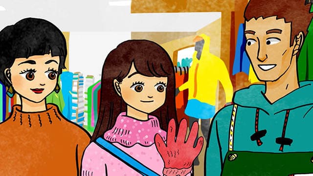 手袋が欲しいんですが Мне нужна пара перчаток