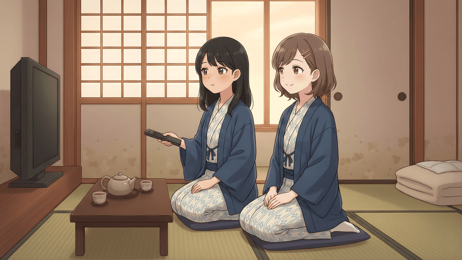 テレビがつかないんですが・・・ The TV won't turn on…