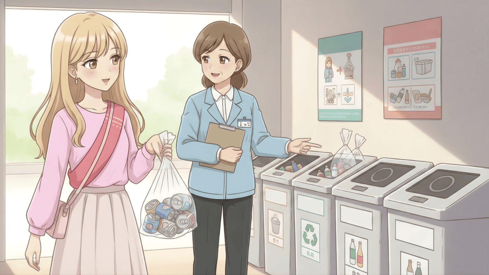 May I throw away waste here?