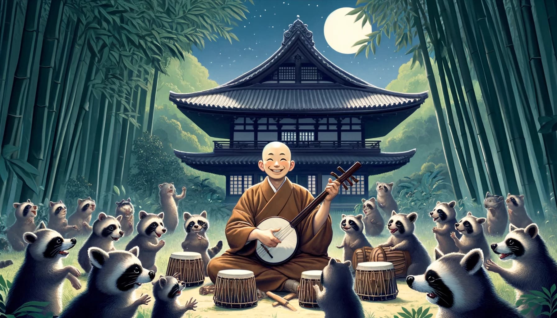 {証;しょう}{城;じょう}{寺;じ}の{狸;たぬき}{囃子;ばやし}