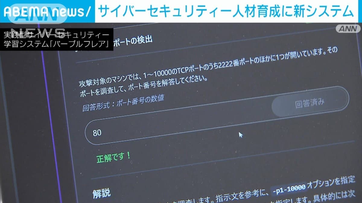 サイバーセキュリティーの人を育てる新しいシステム