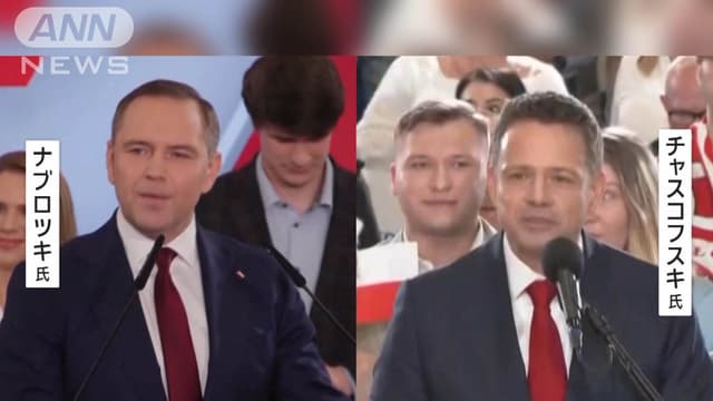 ポーランドで<ruby ><rb><span class="jlpt-n3" word="大統領">大統領</span></rb><rt>だいとうりょう</rt></ruby>のえらぶしけん