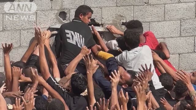 ガザの<ruby ><rb><span class="unknown" word="子ども">子</rb><rt>こ</rt></ruby>ども</span>たち　たべものがたりません