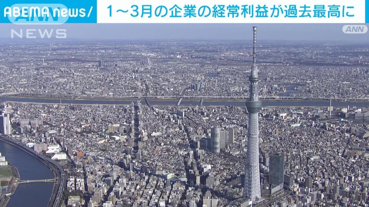 1月から3月の会社のもうけが一番多くなりました