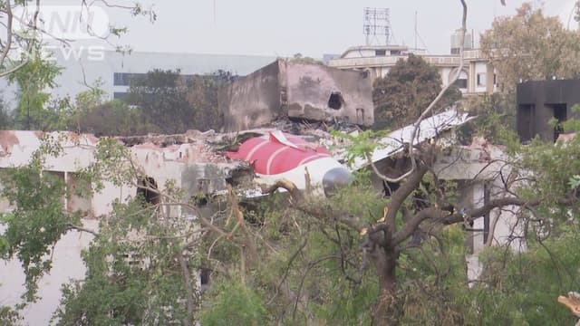 インドでひこうきがおちました