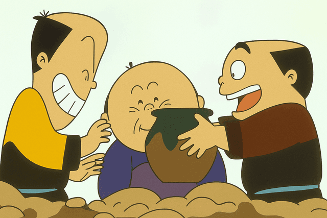 <ruby><rb><span class="unknown" word="横塚">横塚</span></rb><rt>よこづか</rt></ruby>の<ruby><rb><span class="unknown" word="庄蔵">庄蔵</span></rb><rt>しょうぞう</rt></ruby>と<ruby><rb><span class="unknown" word="偽物">偽物</span></rb><rt>にせもの</rt></ruby>の<ruby><rb><span class="unknown" word="小判">小判</span></rb><rt>こばん</rt></ruby>