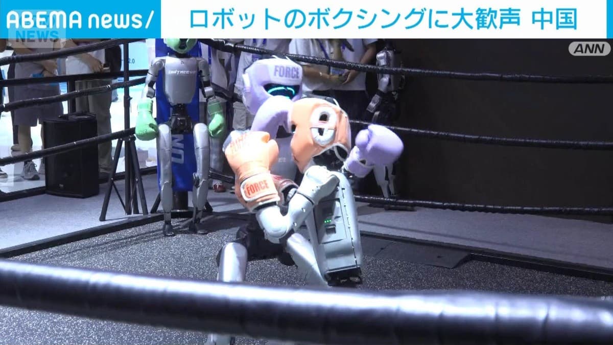 中国のロボットボクシングのイベント