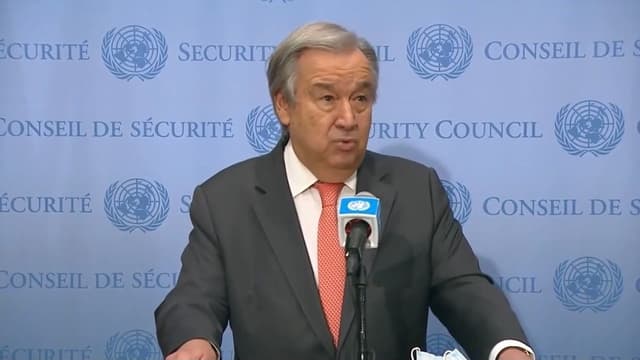 <ruby ><rb><span class="" word="ガ">ガ</span><span class="" word="ザ">ザ</span></rb><rt>ガザ</rt></ruby><ruby ><rb><span class="jlpt-n3" word="地区">地区</span></rb><rt>ちく</rt></ruby><span class="" word="の">の</span><ruby ><rb><span class="jlpt-n1" word="戦闘">戦闘</span></rb><rt>せんとう</rt></ruby><span class="" word="か">か</span><span class="" word="ら">ら</span><span class="" word="2">2</span><ruby ><rb><span class="jlpt-n5" word="年">年</span></rb><rt>ねん</rt></ruby><span class="" word="　">　</span><ruby ><rb><span class="jlpt-n1" word="国連">国連</span></rb><rt>こくれん</rt></ruby><ruby ><rb><span class="jlpt-n3" word="事務">事務</span><span class="unknown" word="総長">総長</span></rb><rt>じむそうちょう</rt></ruby><span class="" word="「">「</span><span class="jlpt-n5" word="とても">とても</span><ruby ><rb><span class="" word="大">大</span></rb><rt>おお</rt></ruby><span class="" word="き">き</span><span class="" word="な">な</span><ruby ><rb><span class="unknown" word="人道的">人道的</span></rb><rt>じんどうてき</rt></ruby><span class="" word="な">な</span><ruby ><rb><span class="jlpt-n5" word="問題">問題</span></rb><rt>もんだい</rt></ruby><span class="" word="」">」</span>