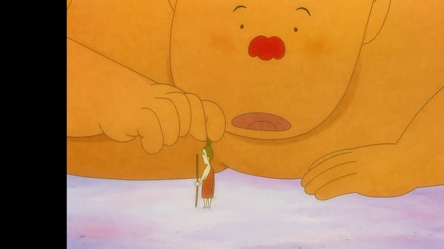 <ruby ><rb><span class="" word="大">大</span></rb><rt>おお</rt></ruby><span class="" word="き">き</span><span class="" word="な">な</span><ruby ><rb><span class="unknown" word="入道">入道</span></rb><rt>にゅうどう</rt></ruby><span class="" word="と">と</span><ruby ><rb><span class="jlpt-n5" word="山">山</span></rb><rt>やま</rt></ruby><span class="" word="に">に</span><span class="" word="な">な</span><span class="" word="っ">っ</span><span class="" word="た">た</span><ruby ><rb><span class="jlpt-n5" word="話">話</span></rb><rt>はなし</rt></ruby>