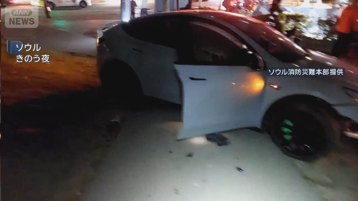 ソウルで日本人の母と娘が車にはねられる