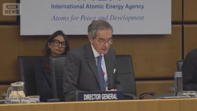 <span class="" word="I">I</span><span class="" word="A">A</span><span class="" word="E">E</span><span class="" word="A">A</span><span class="" word="、">、</span><span class="" word="イ">イ</span><span class="" word="ラ">ラ</span><span class="" word="ン">ン</span><span class="" word="に">に</span><ruby ><rb><span class="jlpt-n1" word="核">核</span></rb><rt>かく</rt></ruby><ruby ><rb><span class="jlpt-n1" word="施設">施設</span></rb><rt>しせつ</rt></ruby><span class="" word="の">の</span><ruby ><rb><span class="jlpt-n3" word="調査">調査</span></rb><rt>ちょうさ</rt></ruby><span class="" word="を">を</span><ruby ><rb><span class="" word="求">求</span></rb><rt>もと</rt></ruby><span class="" word="め">め</span><span class="" word="る">る</span><ruby ><rb><span class="jlpt-n1" word="決議">決議</span></rb><rt>けつぎ</rt></ruby><span class="" word="を">を</span><ruby ><rb><span class="" word="出">出</span></rb><rt>だ</rt></ruby><span class="" word="す">す</span>