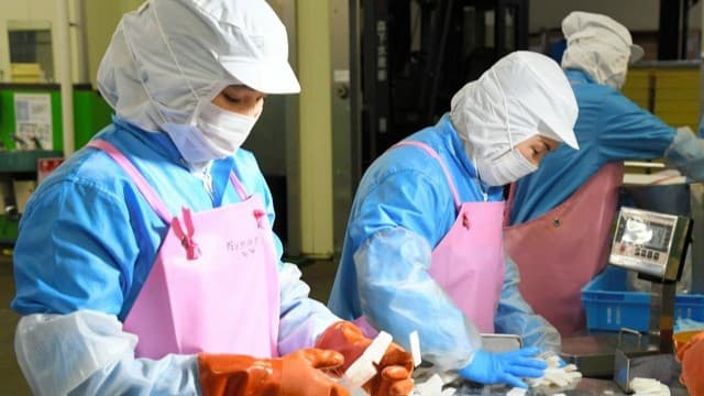 <ruby ><rb><span class="jlpt-n3" word="日本">日本</span></rb><rt>にほん</rt></ruby><span class="" word="、">、</span><ruby ><rb><span class="jlpt-n5" word="外国">外国</span><span class="jlpt-n5" word="人">人</span></rb><rt>がいこくじん</rt></ruby><ruby ><rb><span class="jlpt-n3" word="労働">労働</span><span class="jlpt-n3" word="者">者</span></rb><rt>ろうどうしゃ</rt></ruby><span class="" word="の">の</span><ruby ><rb><span class="" word="受">受</span></rb><rt>う</rt></ruby><span class="" word="け">け</span><ruby ><rb><span class="" word="入">入</span></rb><rt>い</rt></ruby><span class="" word="れ">れ</span><span class="" word="を">を</span><ruby ><rb><span class="" word="厳">厳</span></rb><rt>きび</rt></ruby><span class="" word="し">し</span><span class="" word="く">く</span><span class="" word="す">す</span><span class="" word="る">る</span>