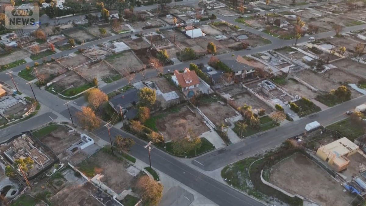 ロサンゼルスの大きな火事から1年　多くの人がまだ家に帰れない