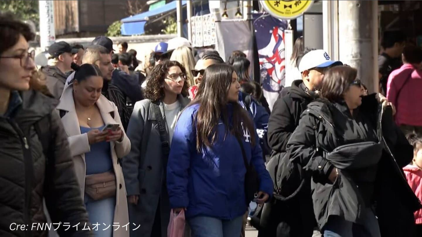 1月に日本に来た外国人が少なくなりました