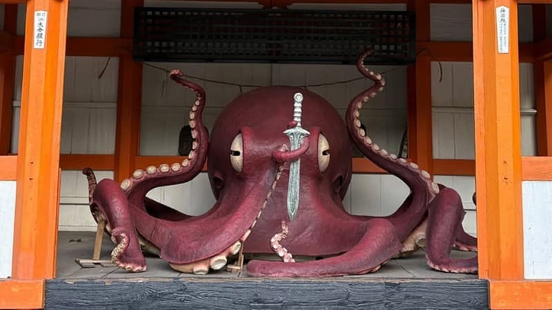 大分県の港町にあるタコの神社