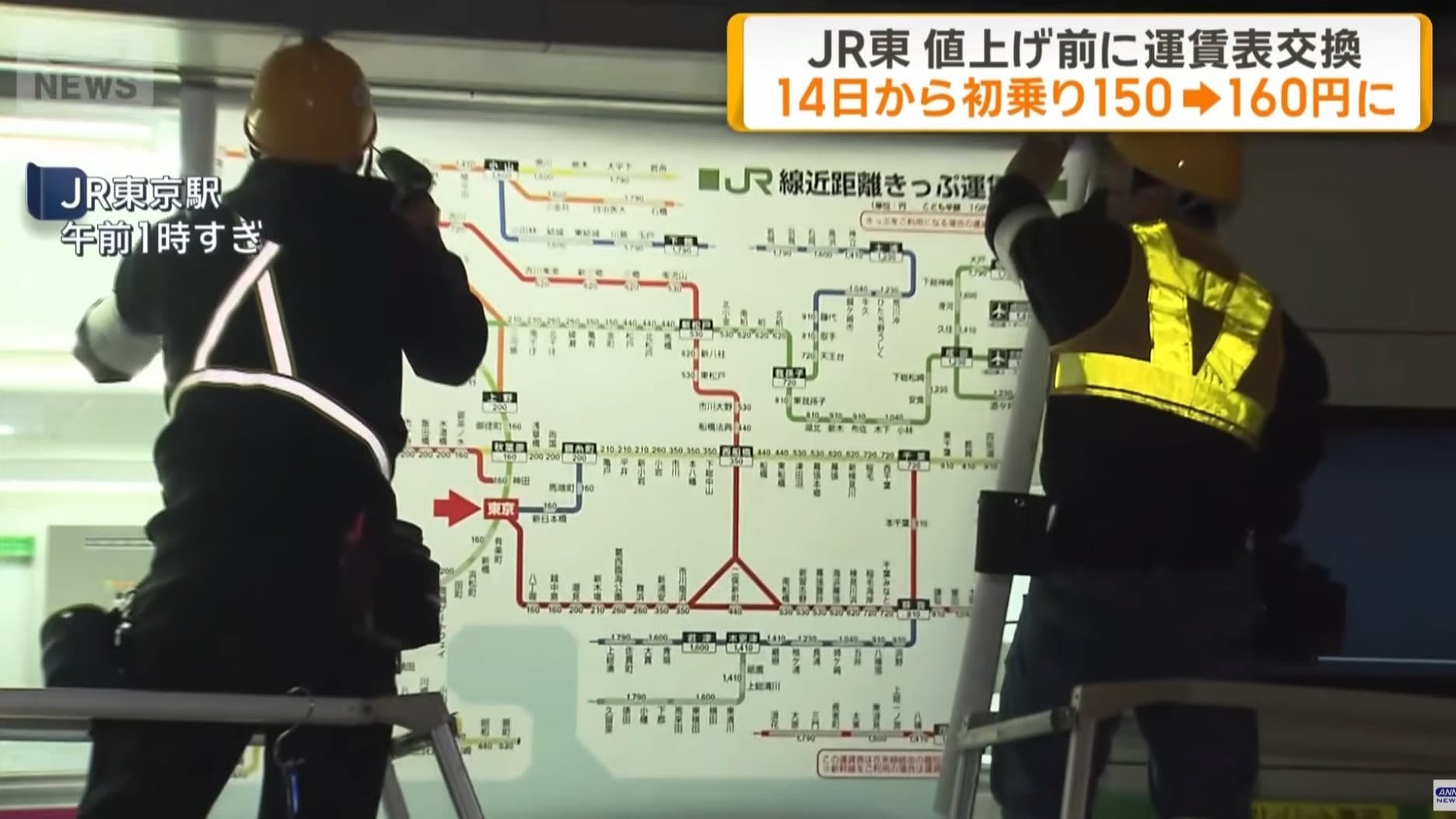 JRのきっぷが高くなります