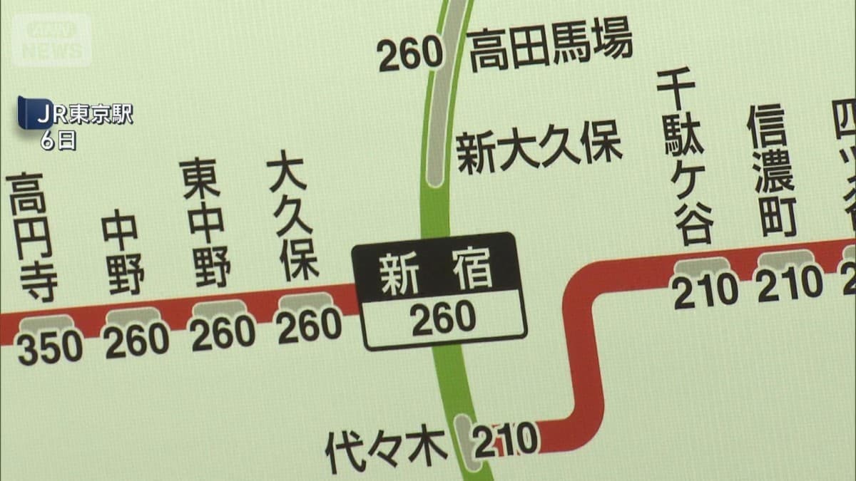 JR東日本のきっぷが14日から高くなります