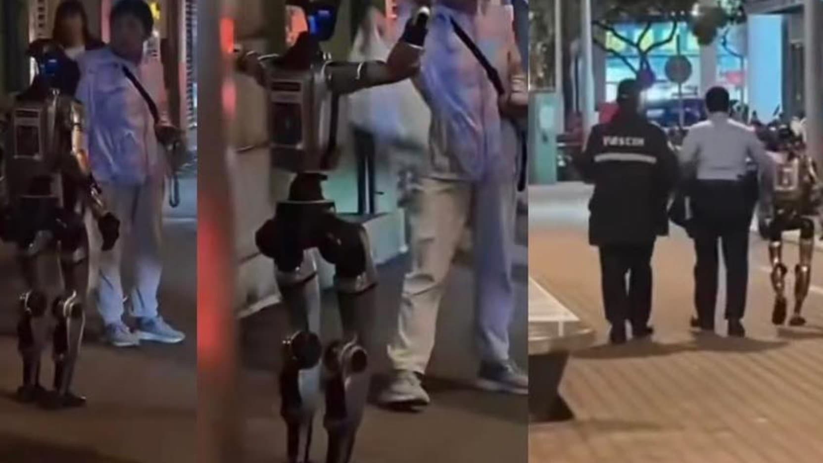 マカオでロボットが女の人をおどろかせました