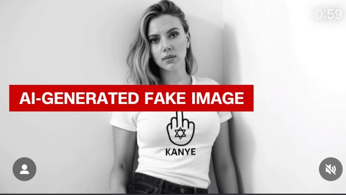 スカーレット・ヨハンソンさん、ＡＩ規制訴え　カニエ・ウェストさんの反ユダヤ主義批判する偽動画の拡散受け