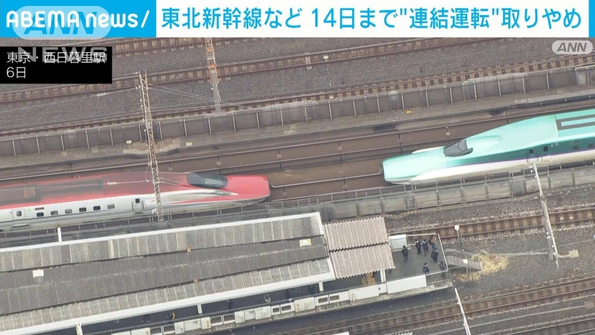 東北新幹線などで3月10日〜14日連結運転取りやめ