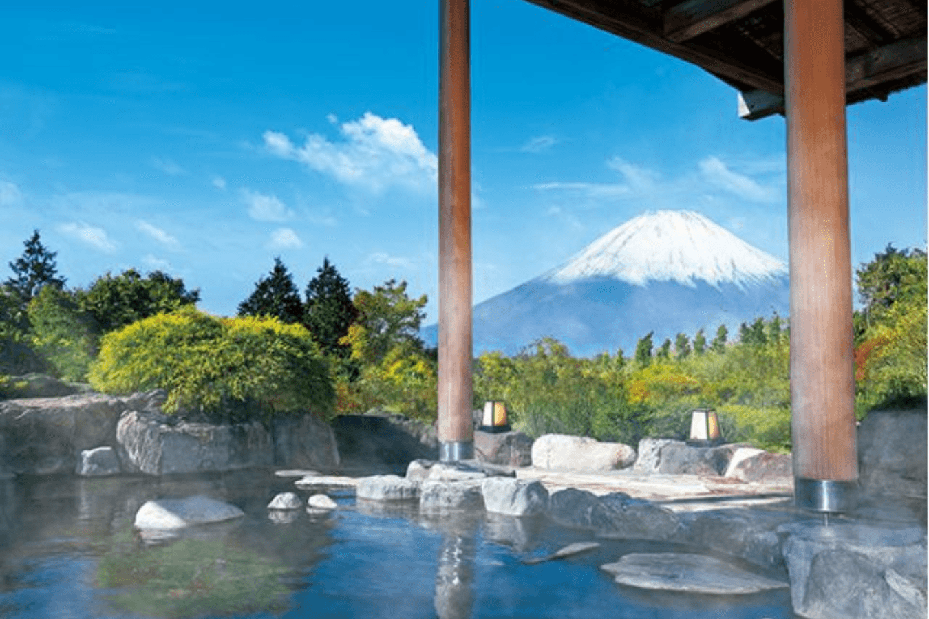 箱根温泉　富士山が見える！