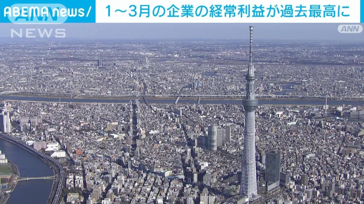 1月から3月の会社のもうけが一番多くなりました