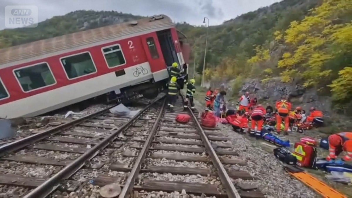 スロバキアで急行列車がぶつかり 91人けが