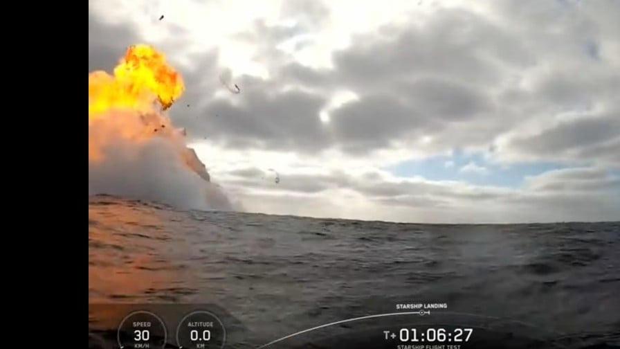 スペースXのスターシップ、インド洋に２回目の着水成功