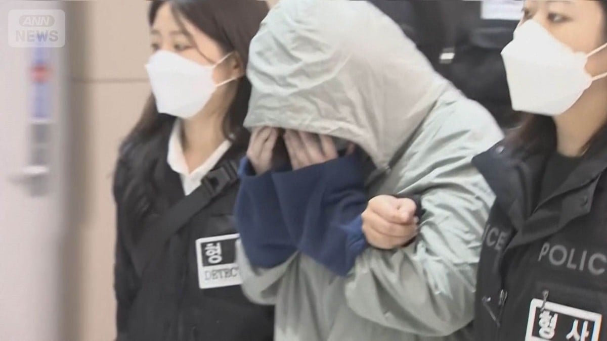 カンボジアでつかまった韓国人が韓国に帰る