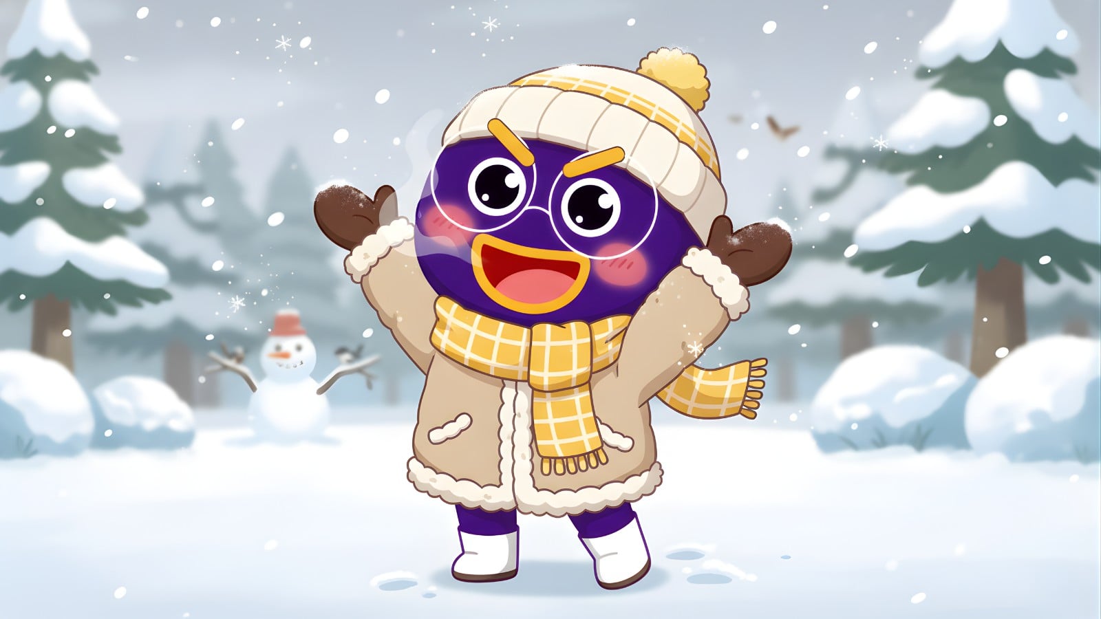 「トモの日記」雪を 待っています