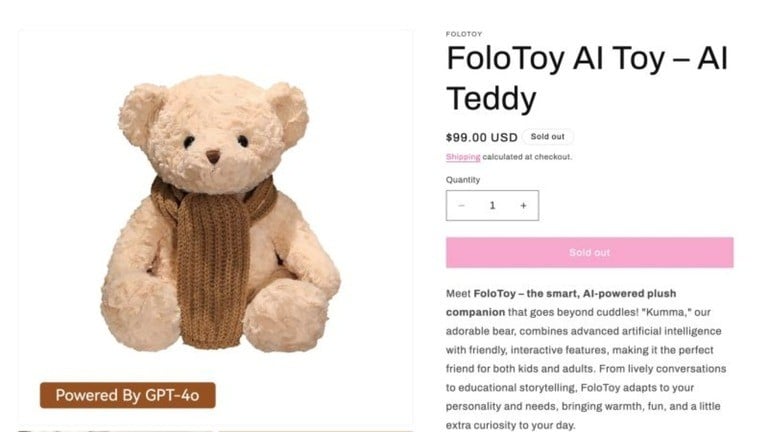 AI入りぬいぐるみがあぶない話をして、うりきれになりました