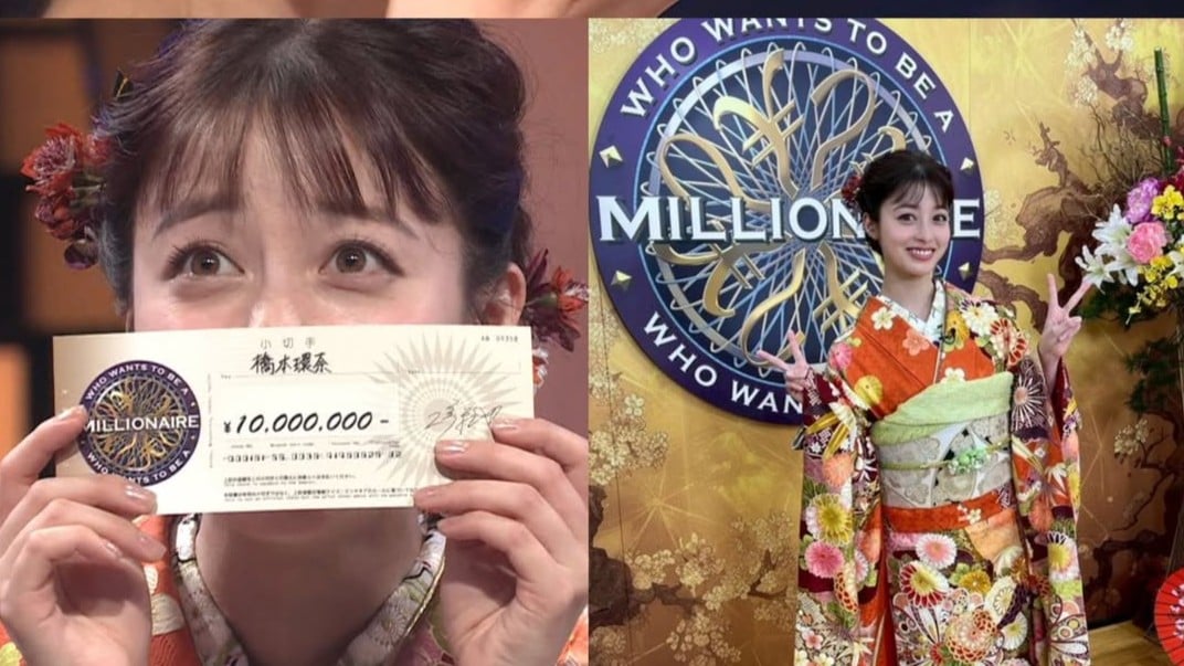 橋本環奈さん、「ミリオネア」で1,000万円をもらう
