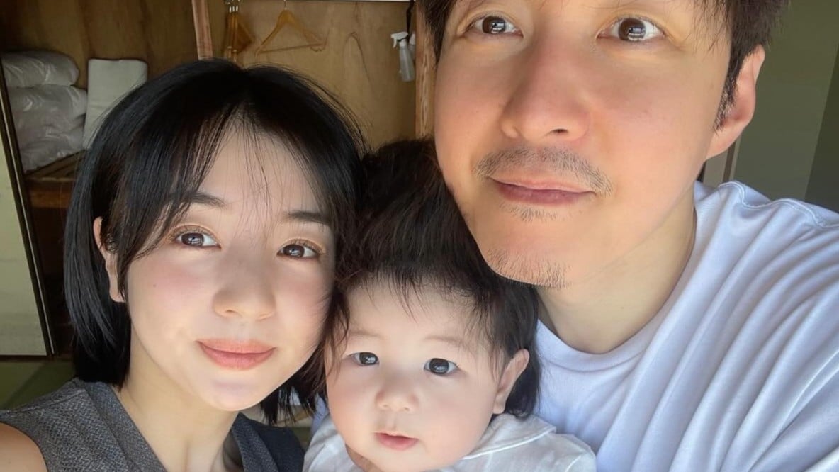 韓国の俳優と日本人の妻の子ども、1さいのたんじょうび