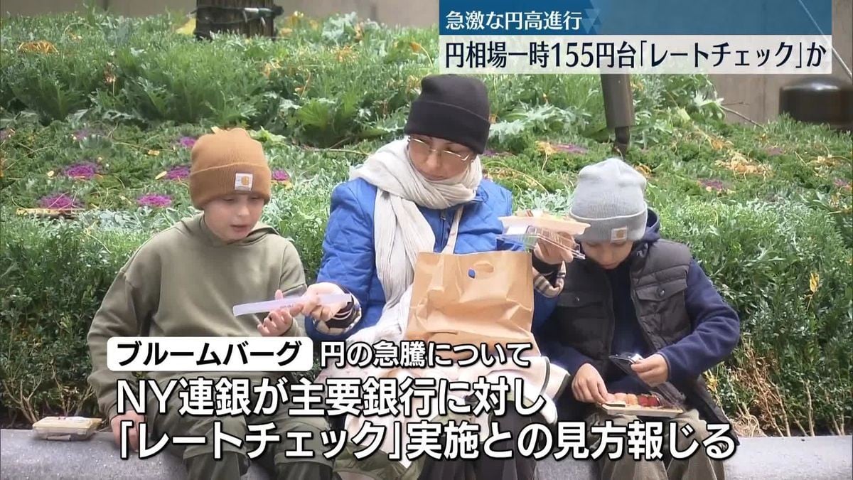 アメリカで円がとても上がりました