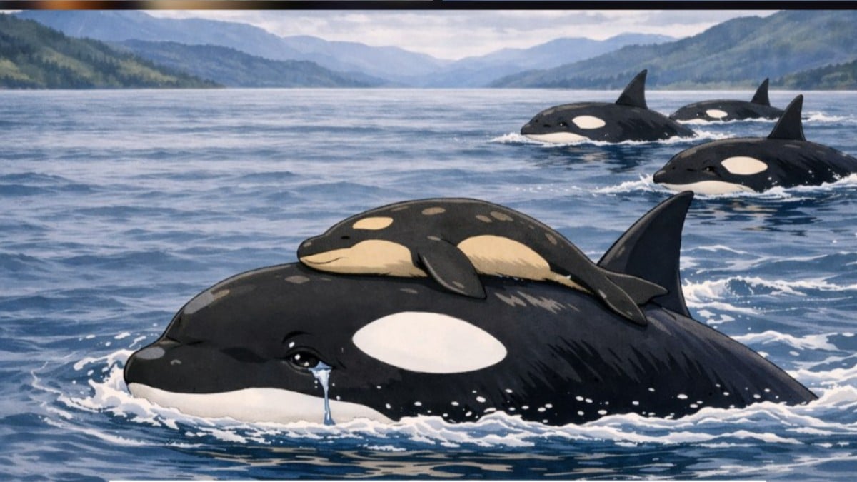 悲しい母シャチと長い旅